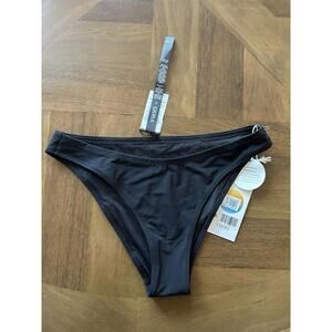 Vuori Classic Bikini Swim Bottom Women Small Cheeky Black NWT